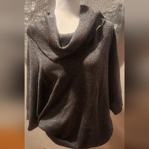 Michael Kors Elegant Black Glitter Shirt